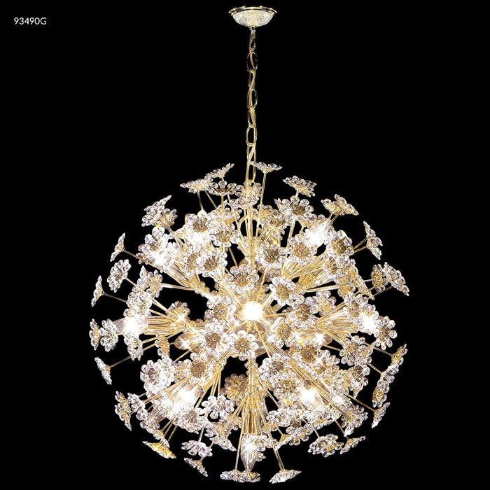 James R. Moder 93490G22 16 Light Chandelier, Gold