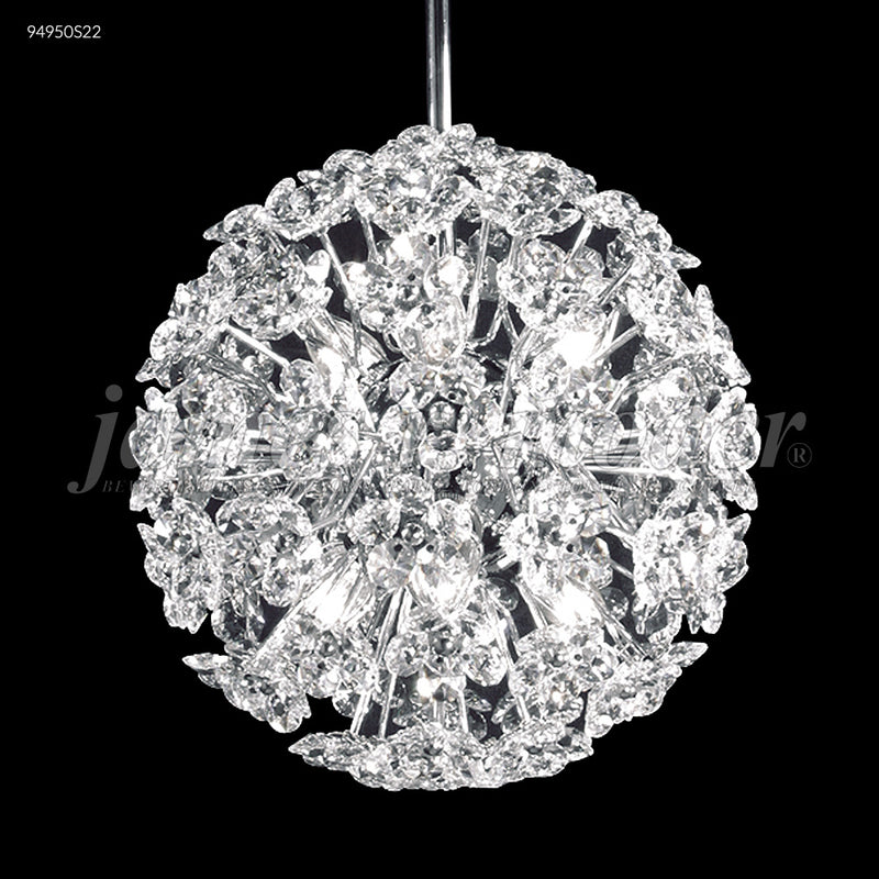 James R. Moder 94950S22 Six Light Pendant, Silver