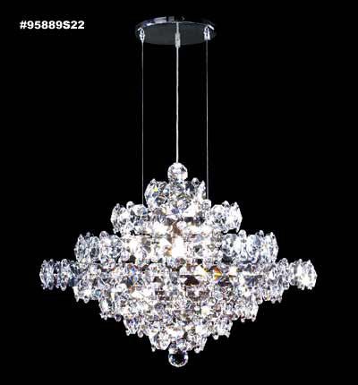 James R. Moder 95889S22 37 Light Chandelier, Silver