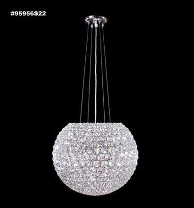 James R. Moder 95956S22 15 Light Chandelier, Silver