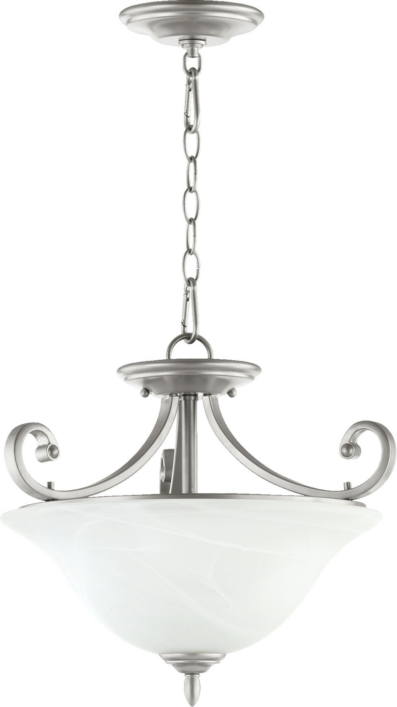 Quorum 2854-18-64 Three Light Dual Mount, Classic Nickel