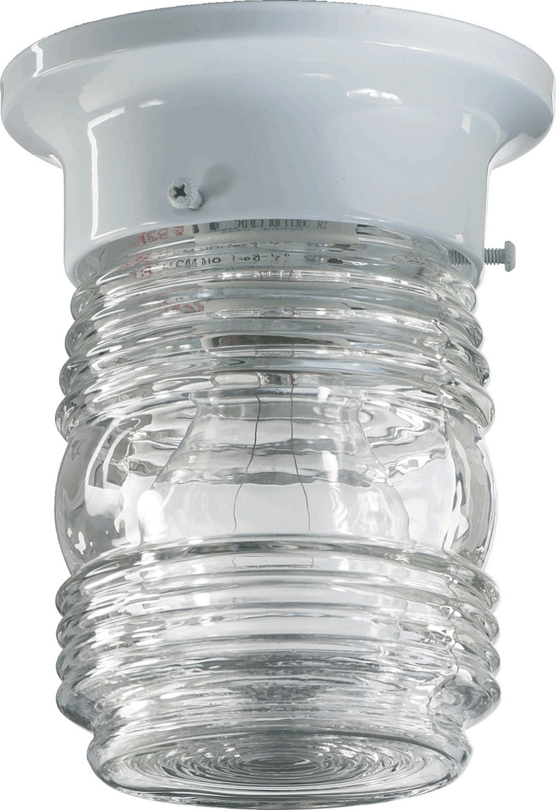 Quorum 3009-3-6 One Light Ceiling Mount, White