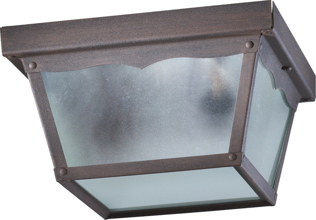 Quorum 3080-9-5 Two Light Ceiling Mount, Rust