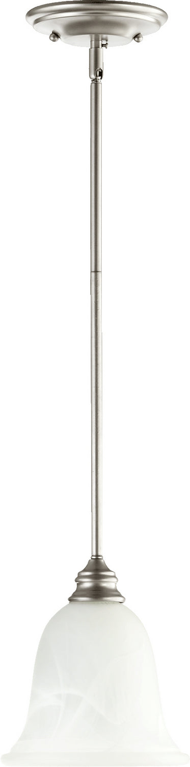 Quorum 3154-64 One Light Pendant, Classic Nickel