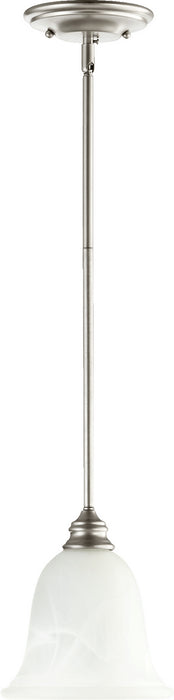 Quorum 3154-64 One Light Pendant, Classic Nickel
