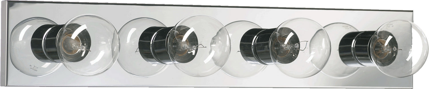 Quorum 5016-4-14 Four Light Vanity Light, Chrome