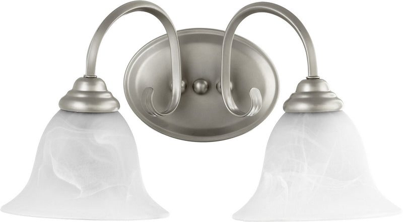 Quorum 5110-2-64 Two Light Vanity, Classic Nickel