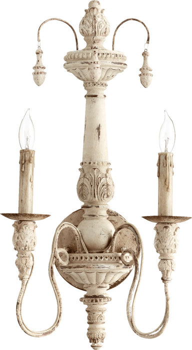 Quorum 5506-2-70 Two Light Wall Mount, Persian White