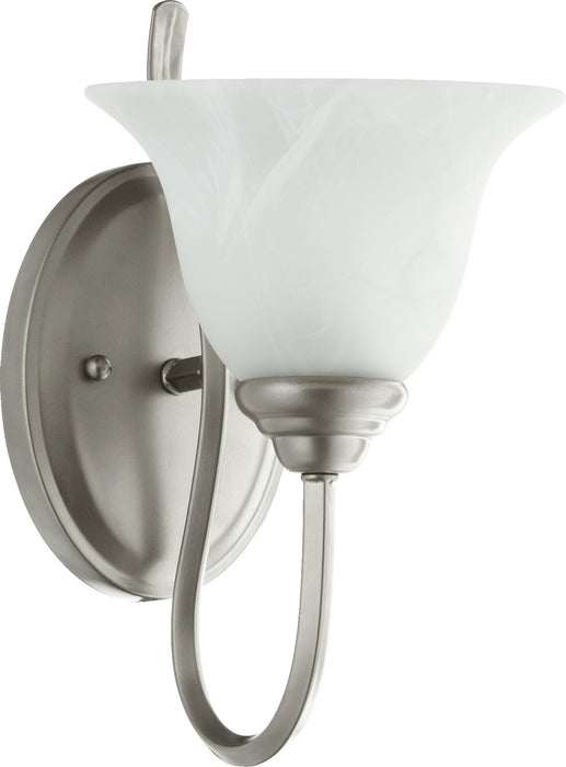 Quorum 5510-1-64 One Light Wall Mount, Classic Nickel