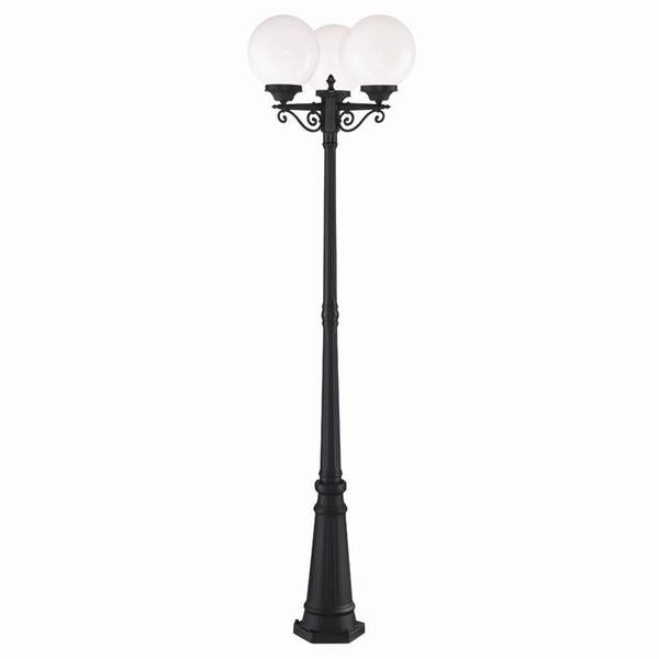 Acclaim Lighting 5269BK/WH Three Light Post Mount, Matte Black