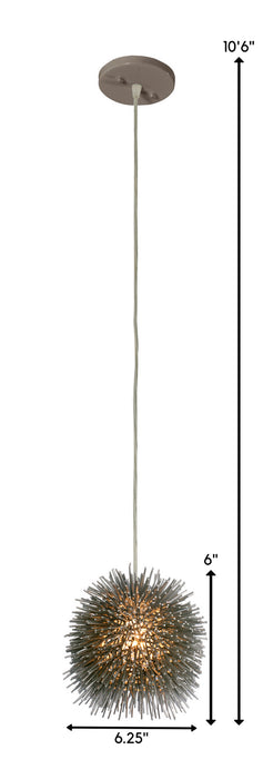Varaluz 169M01SCH One Light Mini Pendant, Painted Chrome