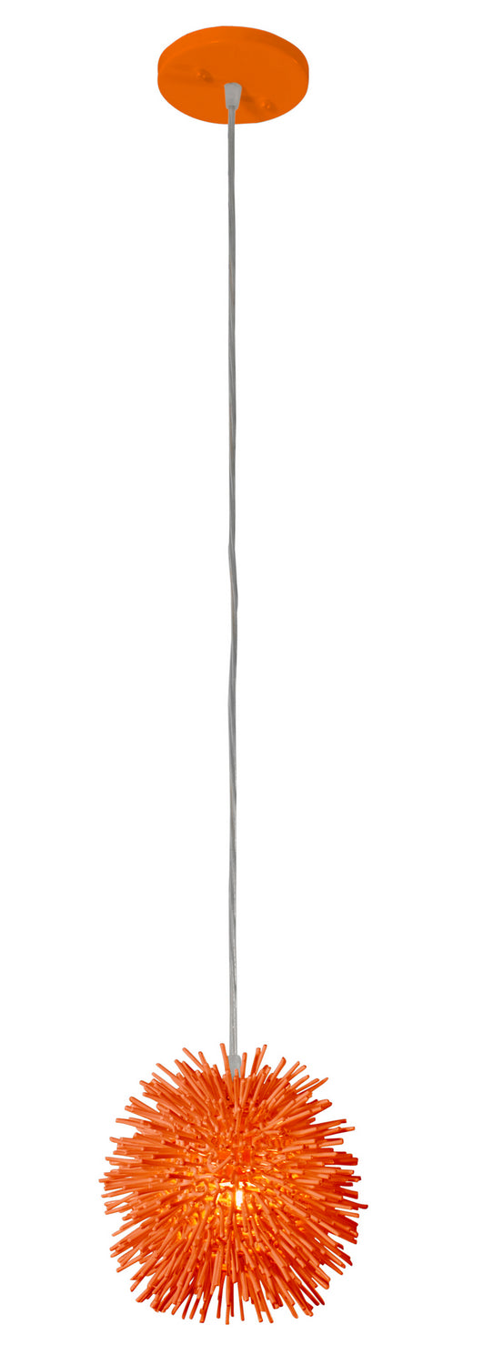 Varaluz 169M01SOR One Light Mini Pendant, Electric Pumpkin