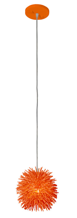 Varaluz 169M01SOR One Light Mini Pendant, Electric Pumpkin