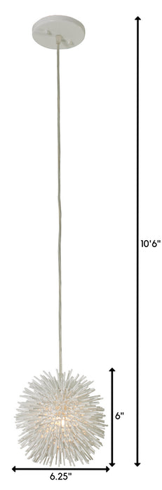 Varaluz 169M01SWH One Light Mini Pendant, White