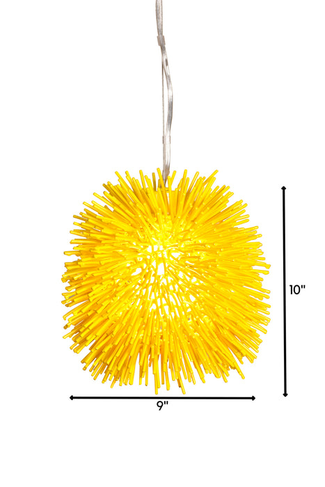 Varaluz 169M01YE One Light Mini Pendant, Un-Mellow Yellow