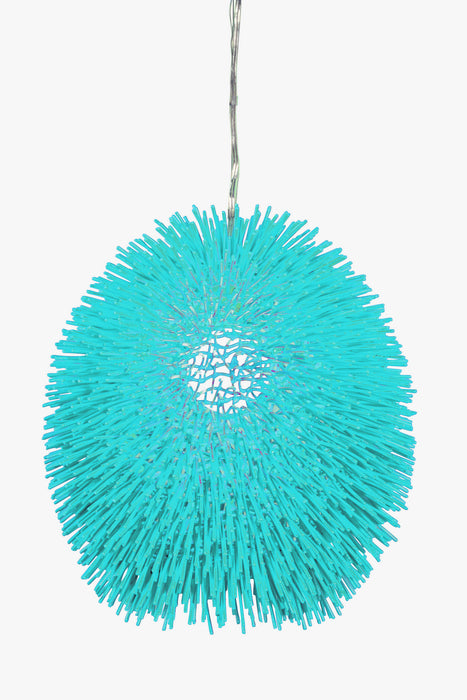 Varaluz 169P01AQ One Light Pendant, Aqua Velvet