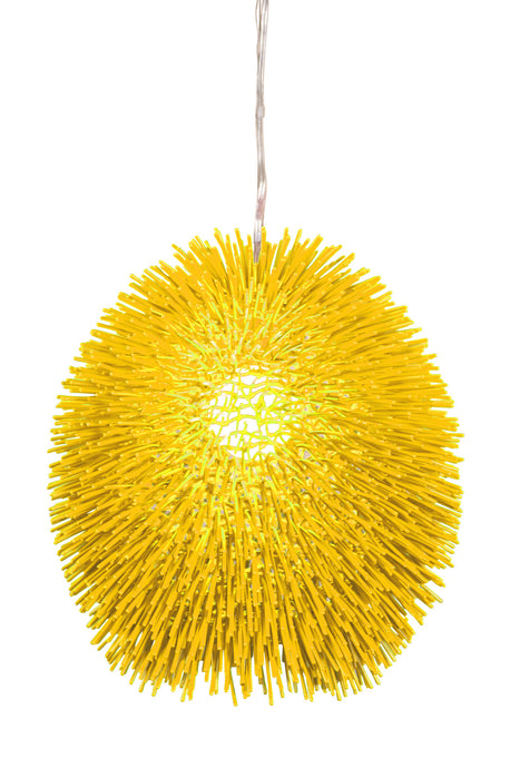 Varaluz 169P01YE One Light Pendant, Un-Mellow Yellow