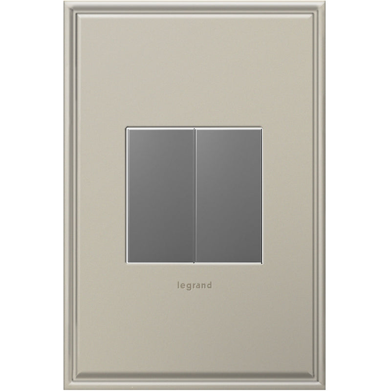Legrand AABK1M4 Blank, Half-Size, Magnesium