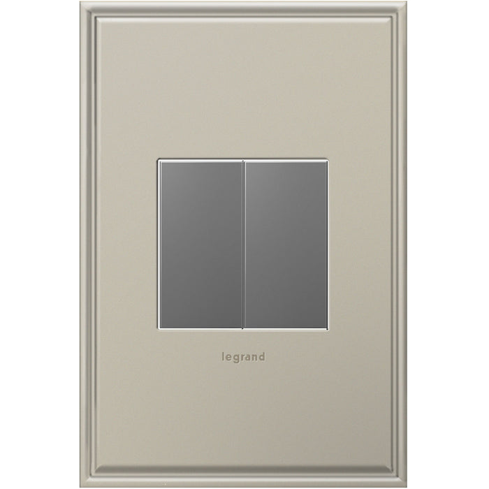 Legrand AABK1M4 Blank, Half-Size, Magnesium