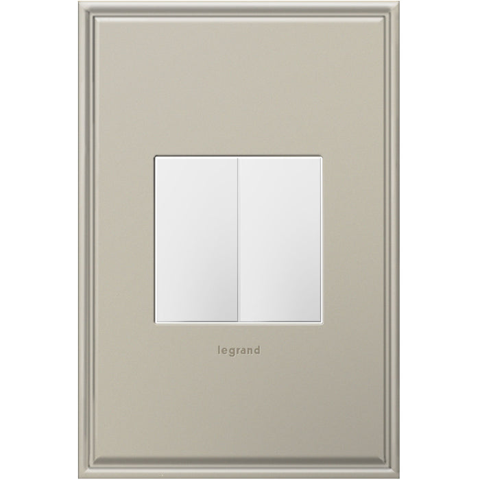 Legrand AABK1W4 Blank, Half-Size, White