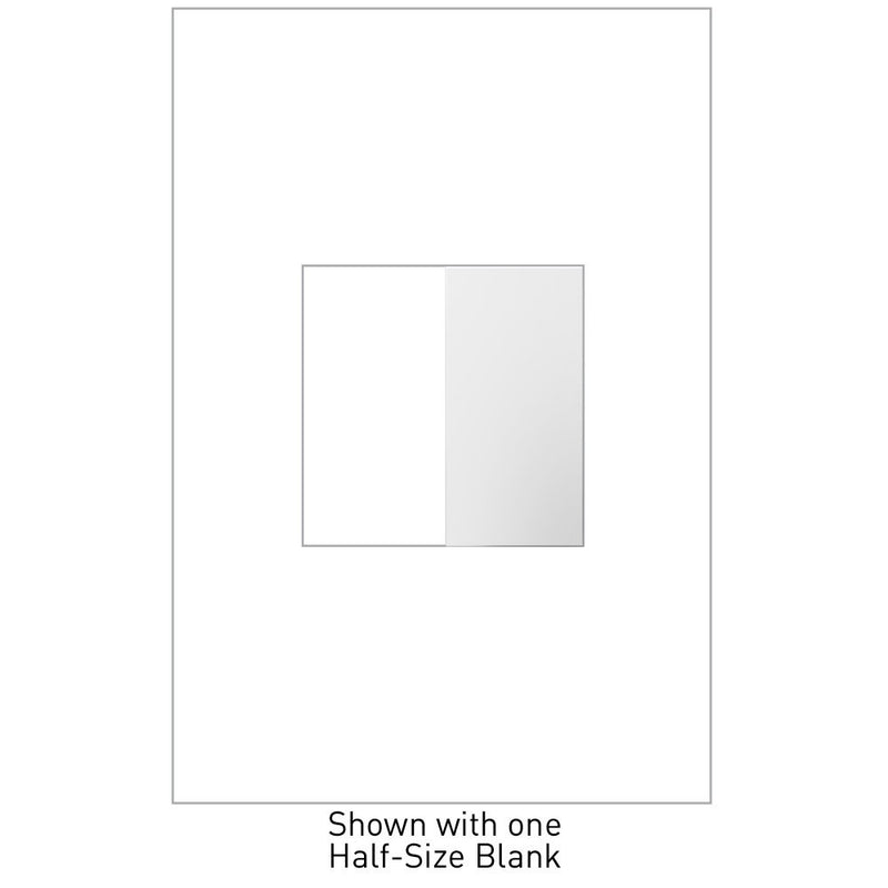 Legrand AABK1W4 Blank, Half-Size, White