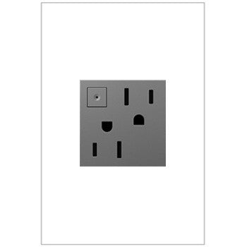 Legrand ARPS152M4 Energy-Saving On/Off Outlet, Magnesium