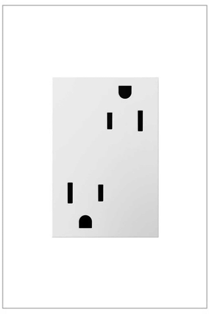 Legrand ARTR153W4 Tamper-Resistant Outlet, Plus Size, White
