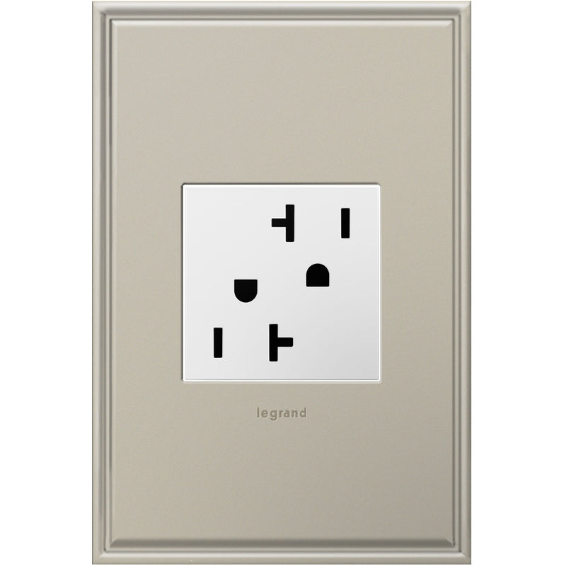 Legrand ARTR202W4 Tamper-Resistant Outlet, White