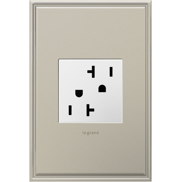 Legrand ARTR202W4 Tamper-Resistant Outlet, White