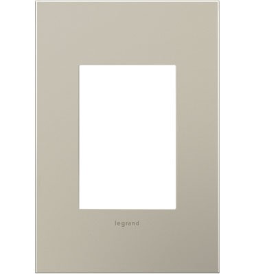 Legrand AWC1G3SN4 Wall Plate, Nickel