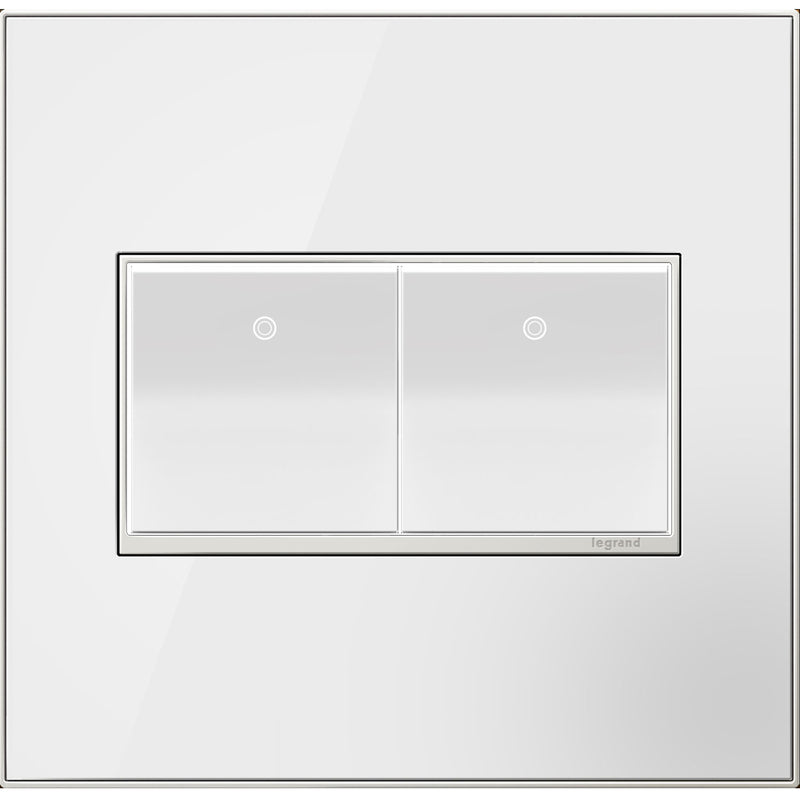 Legrand AWM2GMW4 Gang Wall Plate, White