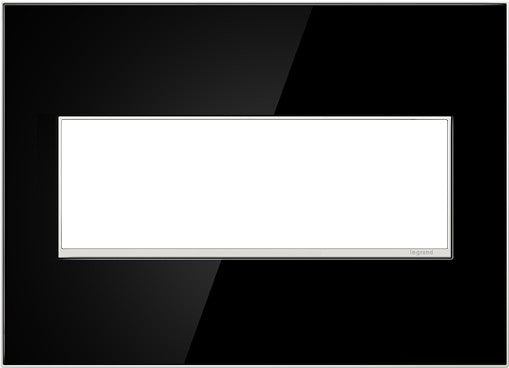 Legrand AWM3GMB4 Gang Wall Plate, Black