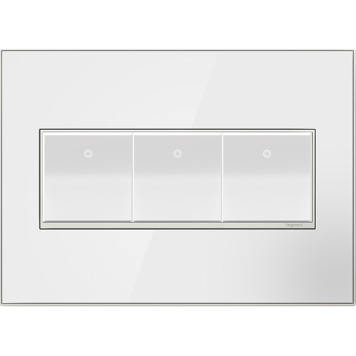 Legrand AWM3GMW4 Gang Wall Plate, White