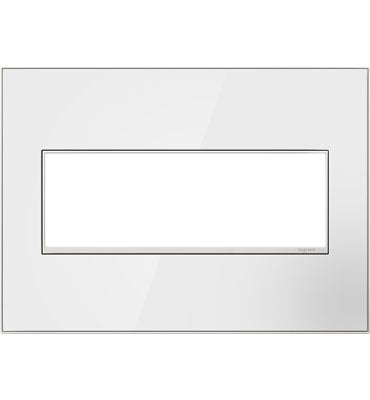 Legrand AWM3GMW4 Gang Wall Plate, White