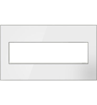 Legrand AWM4GMW4 Gang Wall Plate, White