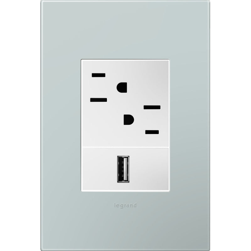 Legrand AWP1G3BL4 Gang Wall Plate, Blue