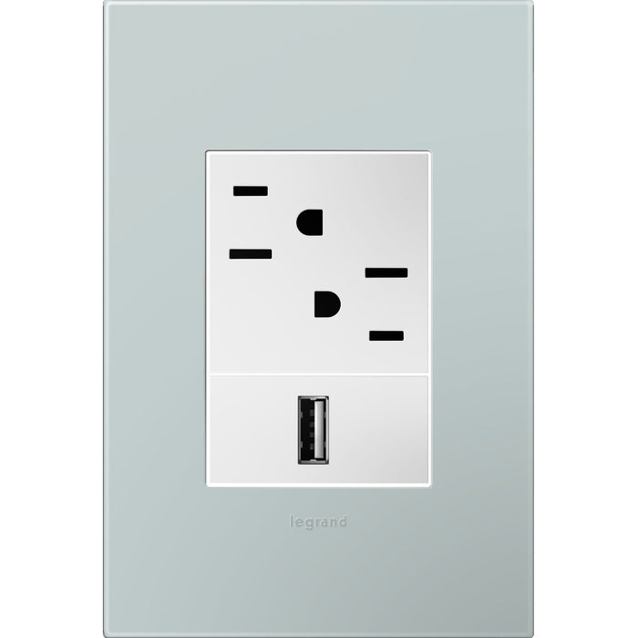 Legrand AWP1G3BL4 Gang Wall Plate, Blue