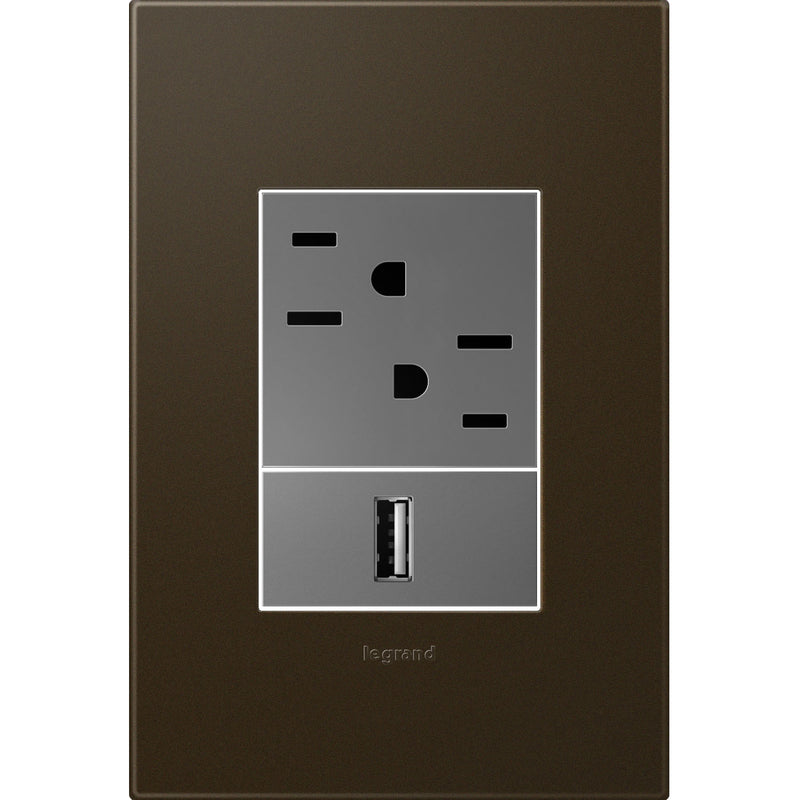 Legrand AWP1G3BR4 Gang Wall Plate, Bronze
