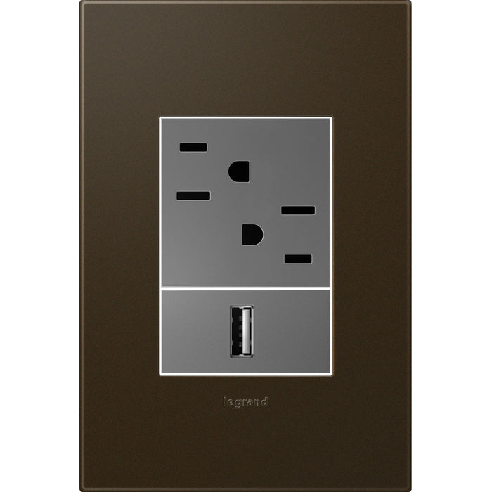 Legrand AWP1G3BR4 Gang Wall Plate, Bronze