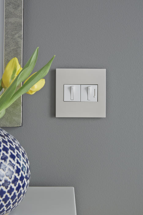 Legrand AWP2GLA4 Gang Wall Plate, Satin Light Almond