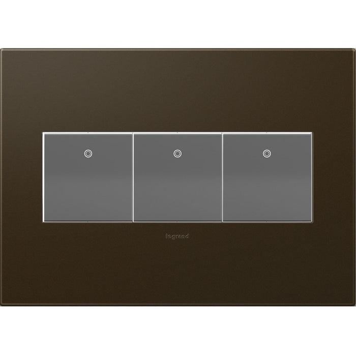 Legrand AWP3GBR4 Gang Wall Plate, Bronze