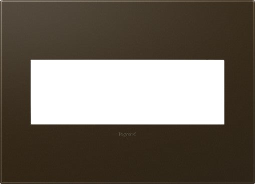 Legrand AWP3GBR4 Gang Wall Plate, Bronze