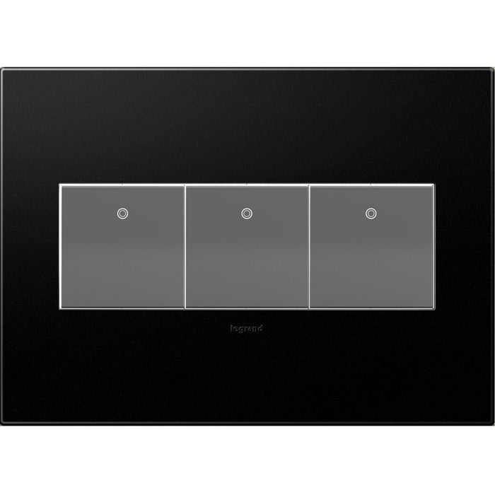 Legrand AWP3GGR4 Gang Wall Plate, Graphite