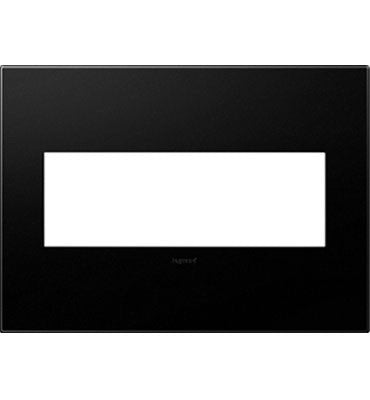 Legrand AWP3GGR4 Gang Wall Plate, Graphite