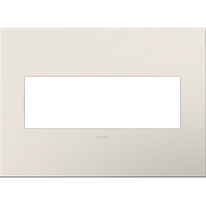 Legrand AWP3GLA4 Gang Wall Plate, Satin Light Almond