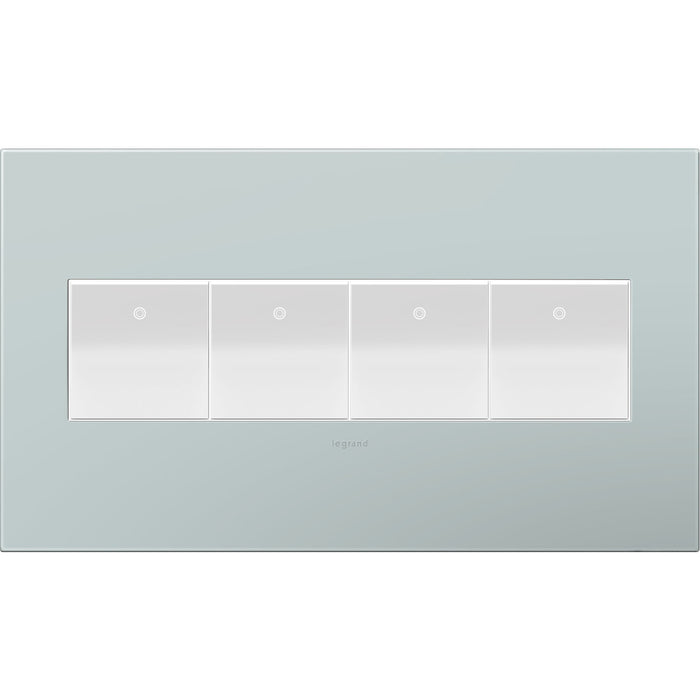 Legrand AWP4GBL4 Gang Wall Plate, Blue