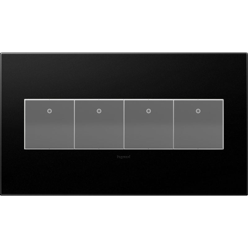 Legrand AWP4GGR4 Gang Wall Plate, Graphite
