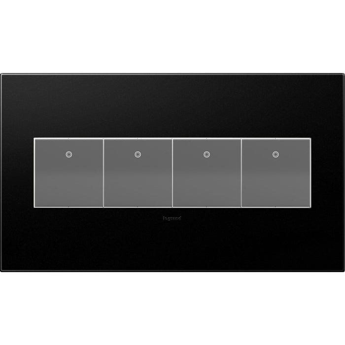 Legrand AWP4GGR4 Gang Wall Plate, Graphite