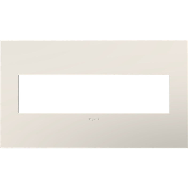 Legrand AWP4GLA4 Gang Wall Plate, Satin Light Almond