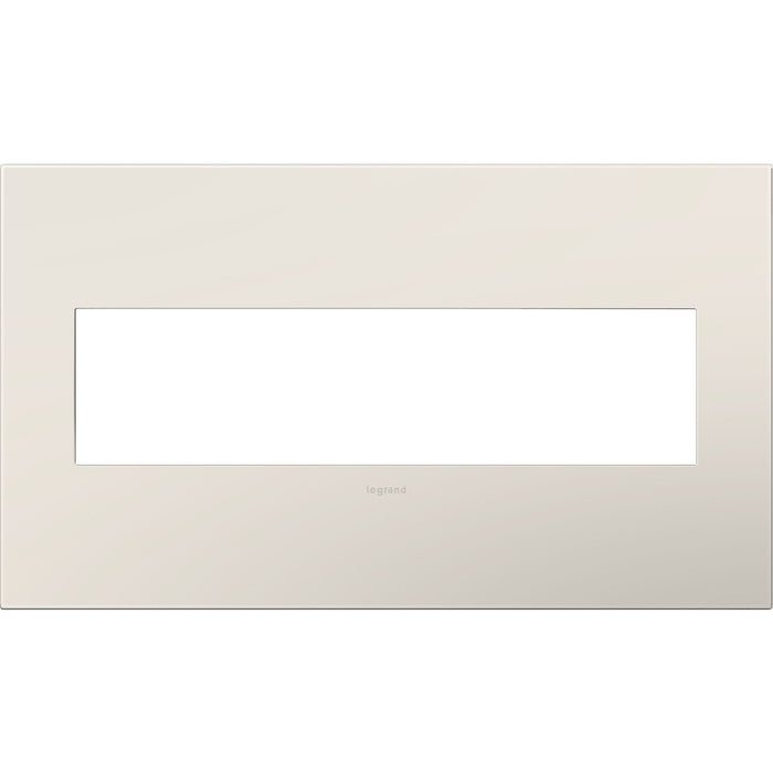 Legrand AWP4GLA4 Gang Wall Plate, Satin Light Almond